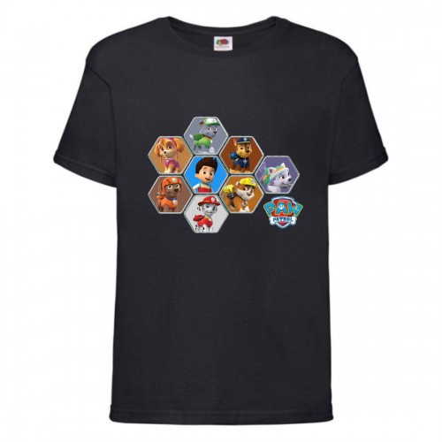 Футболка детская Щенячий патруль (Paw Patrol) черная (puppies-6-black) размер 116 см Футболка детская Щенячий патруль (Paw Patrol) черная (puppies-6-black) размер 116 см
