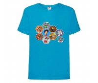 Футболка детская Щенячий патруль (Paw Patrol) голубая (puppies-6-blue) размер 104 см Футболка детская Щенячий патруль (Paw Patrol) голубая (puppies-6-blue) размер 104 см