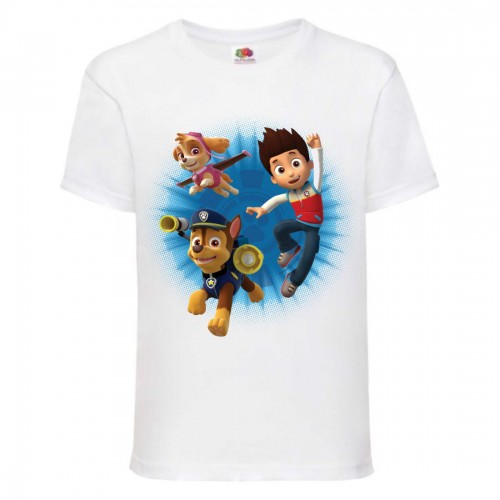 Футболка детская Щенячий патруль (Paw Patrol) белая (puppies-7-white) размер 128 см Футболка детская Щенячий патруль (Paw Patrol) белая (puppies-7-white) размер 128 см