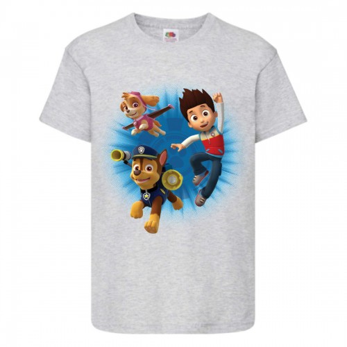 Футболка детская Щенячий патруль (Paw Patrol) серая (puppies-7-gray) размер 128 см Футболка детская Щенячий патруль (Paw Patrol) серая (puppies-7-gray) размер 128 см