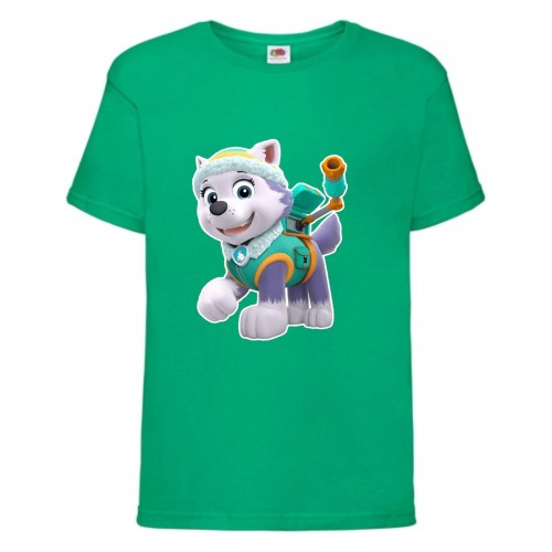 Футболка детская Щенячий патруль (Paw Patrol) зеленая (everest-green) размер 116 см Футболка детская Щенячий патруль (Paw Patrol) зеленая (everest-green) размер 116 см