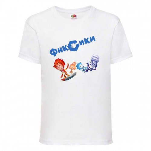 Футболка детская Фиксики 003 (Fixies) белая (FK wh 003) 116 см Футболка детская Фиксики 003 (Fixies) белая (FK wh 003) 116 см