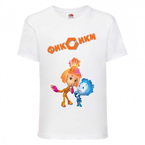 Футболка детская Фиксики 004 (Fixies) белая (FK wh 004) 116 см Футболка детская Фиксики 004 (Fixies) белая (FK wh 004) 116 см