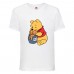 Футболка детская Винни Пух 004 (Winnie Pooh) белая (WIP wh 004) 98 см