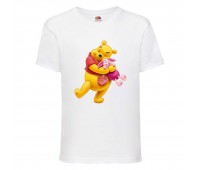 Футболка детская Винни Пух 011 (Winnie Pooh) белая (WIP wh 011) 98 см