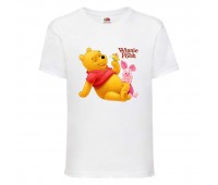 Футболка детская Винни Пух 015 (Winnie Pooh) белая (WIP wh 015) 98 см