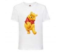 Футболка детская Винни Пух 016 (Winnie Pooh) белая (WIP wh 016) 98 см