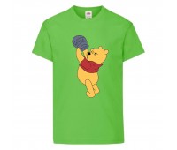 Футболка детская Винни Пух 003 (Winnie Pooh) светлозеленая (WIP lgrn 003) 116 см