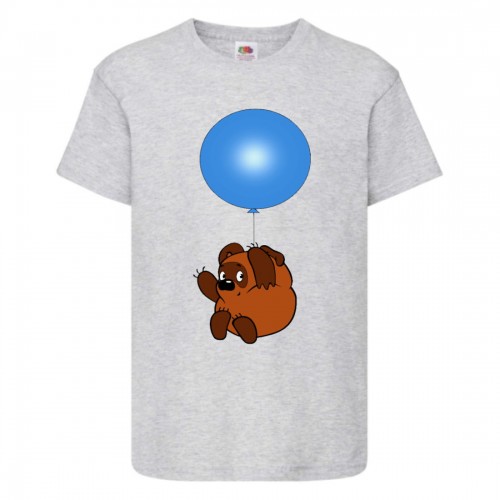 Футболка детская Винни Пух 001 (Winnie Pooh) серая (WIP gr 001) 152 см Футболка детская Винни Пух 001 (Winnie Pooh) серая (WIP gr 001) 152 см