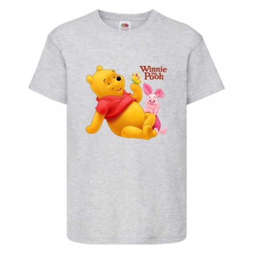 Футболка детская Винни Пух 015 (Winnie Pooh) серая (WIP gr 015) 128 см Футболка детская Винни Пух 015 (Winnie Pooh) серая (WIP gr 015) 128 см