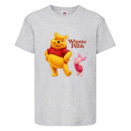 Футболка детская Винни Пух 019 (Winnie Pooh) серая (WIP gr 019) 128 см Футболка детская Винни Пух 019 (Winnie Pooh) серая (WIP gr 019) 128 см