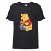 Футболка детская Винни Пух 004 (Winnie Pooh) черная (WIP blc 004) 104 см