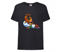 Футболка детская Винни Пух 005 (Winnie Pooh) черная (WIP blc 005) 104 см