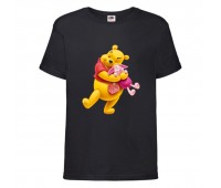 Футболка детская Винни Пух 011 (Winnie Pooh) черная (WIP blc 011) 104 см Футболка детская Винни Пух 011 (Winnie Pooh) черная (WIP blc 011) 104 см