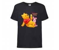 Футболка детская Винни Пух 015 (Winnie Pooh) черная (WIP blc 015) 116 см Футболка детская Винни Пух 015 (Winnie Pooh) черная (WIP blc 015) 116 см