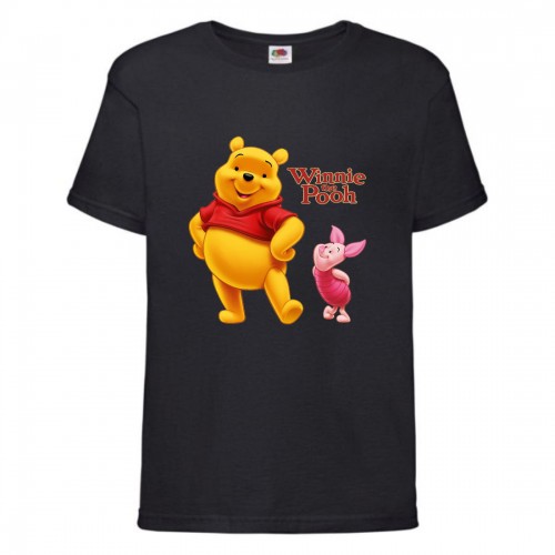Футболка детская Винни Пух 019 (Winnie Pooh) черная (WIP blc 019) 104 см Футболка детская Винни Пух 019 (Winnie Pooh) черная (WIP blc 019) 104 см