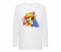 Лонгслив реглан Винни Пух 002 (Winnie Pooh) белый (WP wh 002) 104 см