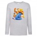 Лонгслив реглан Винни Пух 001 (Winnie Pooh) серый (WP gr 001) 152 см