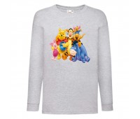 Лонгслив реглан Винни Пух 002 (Winnie Pooh) серый (WP gr 002) 104 см