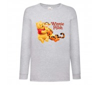 Лонгслив реглан Винни Пух 003 (Winnie Pooh) серый (WP gr 003) 104 см