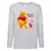 Лонгслив реглан Винни Пух 004 (Winnie Pooh) серый (WP gr 004) 152 см