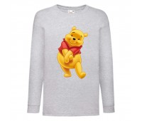 Лонгслив реглан Винни Пух 006 (Winnie Pooh) серый (WP gr 006) 104 см