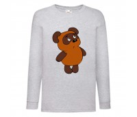 Лонгслив реглан Винни Пух 008 (Winnie Pooh) серый (WP gr 008) 140 см