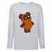 Лонгслив реглан Винни Пух 008 (Winnie Pooh) серый (WP gr 008) 152 см