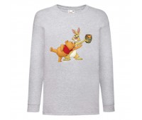 Лонгслив реглан Винни Пух 010 (Winnie Pooh) серый (WP gr 010) 152 см