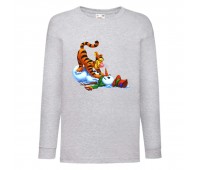 Лонгслив реглан Винни Пух 011 (Winnie Pooh) серый (WP gr 011) 140 см