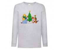 Лонгслив реглан Винни Пух 012 (Winnie Pooh) серый (WP gr 012) 140 см