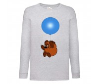 Лонгслив реглан Винни Пух 013 (Winnie Pooh) серый (WP gr 013) 152 см