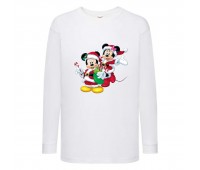 Лонгслив реглан Микки Маус 001 (Mickey Mouse) белый (MMS wh 001) 104 см