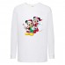 Лонгслив реглан Микки Маус 001 (Mickey Mouse) белый (MMS wh 001) 104 см