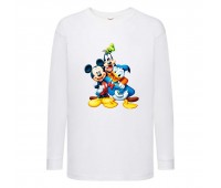 Лонгслив реглан Микки Маус 002 (Mickey Mouse) белый (MMS wh 002) 104 см