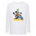 Лонгслив реглан Микки Маус 002 (Mickey Mouse) белый (MMS wh 002) 104 см