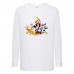Лонгслив реглан Микки Маус 003 (Mickey Mouse) белый (MMS wh 003) 104 см