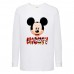 Лонгслив реглан Микки Маус 004 (Mickey Mouse) белый (MMS wh 004) 104 см