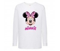 Лонгслив реглан Микки Маус 005 (Mickey Mouse) белый (MMS wh 005) 104 см
