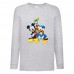 Лонгслив реглан Микки Маус 002 (Mickey Mouse) серый (MMS gr 002) 140 см