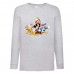 Лонгслив реглан Микки Маус 003 (Mickey Mouse) серый (MMS gr 003) 140 см