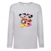 Лонгслив реглан Микки Маус 009 (Mickey Mouse) серый (MMS gr 009) 140 см