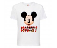Футболка детская Микки Маус 004 (Mickey Mouse) белая (MMS wh 004) 98 см