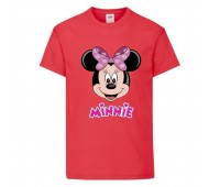 Футболка детская Микки Маус 005 (Mickey Mouse) красная (MMS rd 005) 104 см