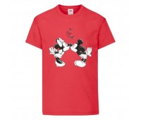Футболка детская Микки Маус 006 (Mickey Mouse) красная (MMS rd 006) 104 см