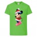 Футболка детская Микки Маус 001 (Mickey Mouse) светлозеленая (MMS lgrn 001) 128 см
