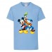 Футболка детская Микки Маус 002 (Mickey Mouse) голубая (MMS lbl 002) 104 см