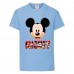 Футболка детская Микки Маус 004 (Mickey Mouse) голубая (MMS lbl 004) 104 см