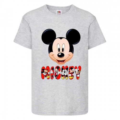 Футболка детская Микки Маус 004 (Mickey Mouse) серая (MMS gr 004) 116 см Футболка детская Микки Маус 004 (Mickey Mouse) серая (MMS gr 004) 116 см