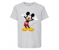 Футболка детская Микки Маус 009 (Mickey Mouse) серая (MMS gr 009) 116 см Футболка детская Микки Маус 009 (Mickey Mouse) серая (MMS gr 009) 116 см